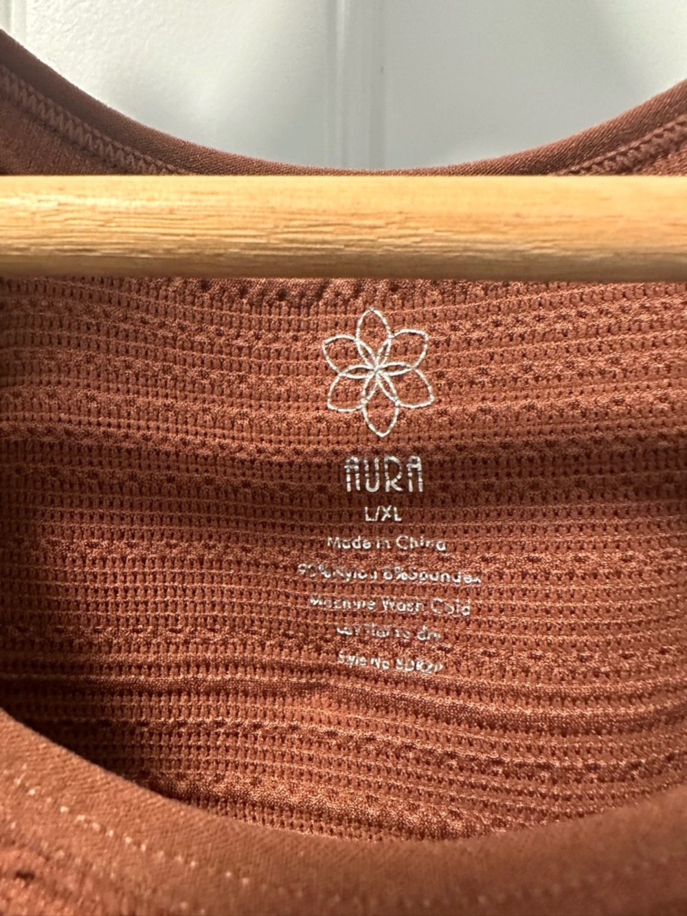 Aura Rust Ribbed Ruched Midi Dress - Picture 7 of 7